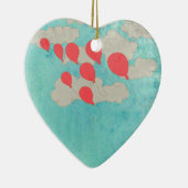 Rode ballonnen keramisch ornament (Rechts)