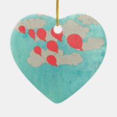 Rode ballonnen keramisch ornament (Achterkant)