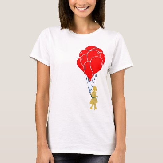 rode ballonnen. t-shirt (Voorkant)