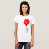 rode ballonnen. t-shirt (Voorkant volledig)