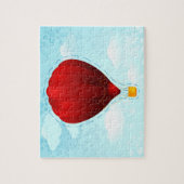 Rode ballonpuzzel legpuzzel (Verticaal)