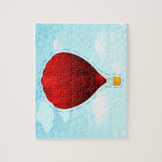 Rode ballonpuzzel legpuzzel (Verticaal)