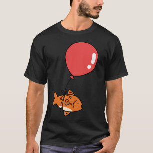 Rode ballonvis t-shirt