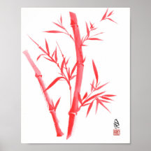 Rode Bamboe Chinese Kwast Kunst