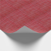 Rode Bamboe rieten rotan textuur Cadeaupapier (Hoek)