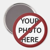  rode Ban cirkel geen symbool Magneet (Voorkant / Achterkant)