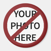 rode Ban cirkel geen symbool Magneet (Voorkant)