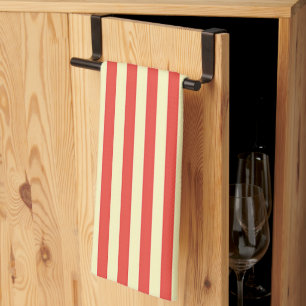 Rode Band Streep Keuken Chef Theedoek
