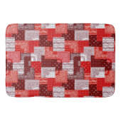 Rode Bandana Patchwork Paisley Naaipatroon Badmat (Voorkant)