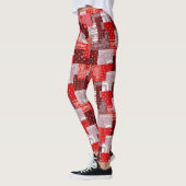 Rode Bandana Patchwork Paisley Naaipatroon Leggings (Links)