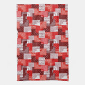 Rode Bandana Patchwork Paisley Naaipatroon Theedoek (Verticaal)