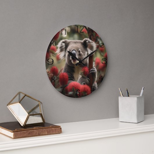 Rode Banksia boom met Koala Beer, Grote Klok (Kantoor)