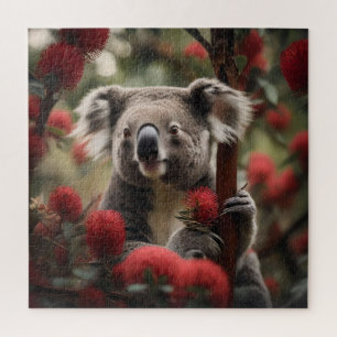 Rode Banksia boom met Koala Beer, Legpuzzel
