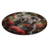 Rode Banksia boom met Koala Beer, Snijplank (Hoek)
