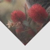 Rode Banksia boom met Koala Beer, Tissuepapier (Detail)