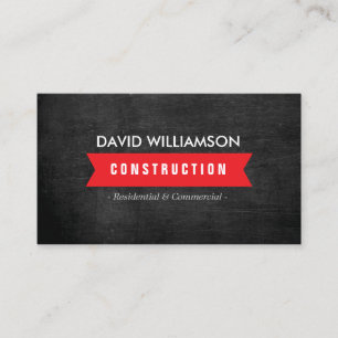 RODE BANNER CONSTRUCTIE, BOUWER, ARCHITECT LOGO VISITEKAARTJE