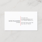 RODE BANNER CONSTRUCTIE, BOUWER, ARCHITECT LOGO VISITEKAARTJE (Achterkant)