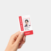 Rode Barcode Personeel Identificatiebadge Badge (Handheld)