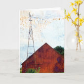 Rode Barn 3 Kaart (Gele Bloem)