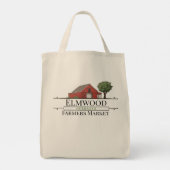 Rode Barn-boerenmarkt aanpassen Tote Bag (Achterkant)