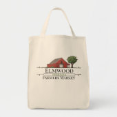 Rode Barn-boerenmarkt aanpassen Tote Bag (Voorkant)