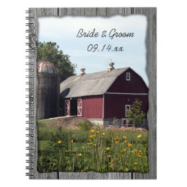 Rode Barn Country Wedding Notitieboek