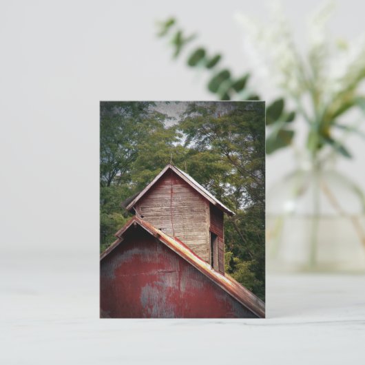 Rode Barn Cupola Briefkaart (Staand voorkant)