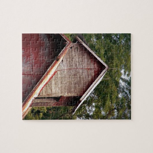 Rode Barn Cupola Legpuzzel (Horizontaal)