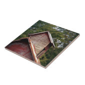 Rode Barn Cupola Tegeltje (Zijkant)