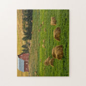 Rode Barn, hooibalen, Albion, Palouse, gebied 2 Legpuzzel (Verticaal)