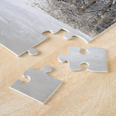 Rode Barn in de sneeuw van 2011 Legpuzzel (Zijkant)