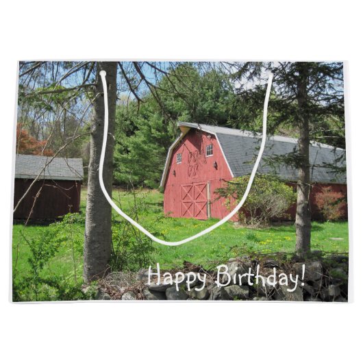 Rode Barn in het land Groot Cadeauzakje (Voorkant)