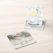 Rode Barn op het Boerderij van het heuvelland Kartonnen Onderzetters (Insitu)