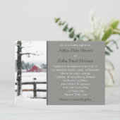 Rode Barn tijdens de winterwedstrijd Kaart (Staand voorkant)