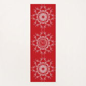 Rode barok Mandala-ontwerp. yoga mat. Yogamat (Voorkant)