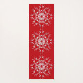 Rode barok Mandala-ontwerp. yoga mat. Yogamat (Achterkant)