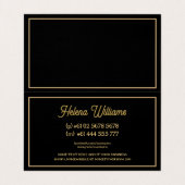 Rode barokke elegante tarot Visitekaartjes (Binnenkant ongevouwen)