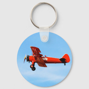 Rode Baron Tweedekker Sleutelhanger