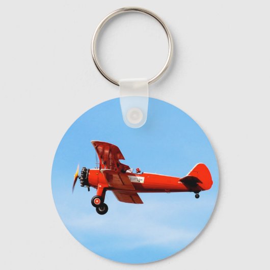 Rode Baron Tweedekker Sleutelhanger (Voorkant)