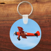 Rode Baron Tweedekker Sleutelhanger (Voorkant)