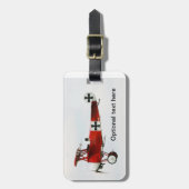 Rode Baron-vliegtuig  Bagagelabel (Voorkant verticaal)