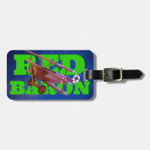 Rode Baron-vliegtuig en groene tekst