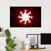 Rode barst poster (Thuiskantoor)