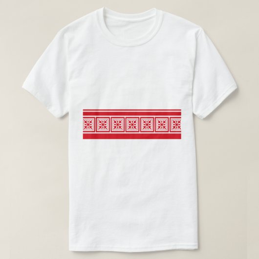 Rode batikventilator t-shirt (Design voorkant)