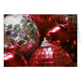 Rode Baubles-groetkaart