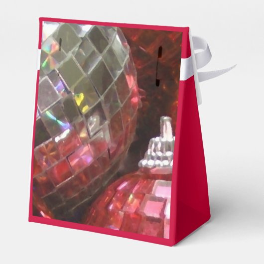 Rode Baubles pleister rood Bedankdoosjes (Achterkant)