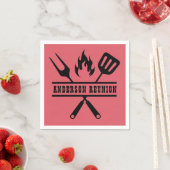 Rode BBQ-familiefeest Servet (Insitu)