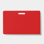 Rode Bedrijfslogo Naam Fotobadge Werknemer Badge (Achterkant)