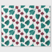 Rode beets, naadloos patroonpapier cadeaupapier (Vlak)