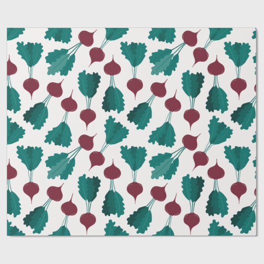 Rode beets, naadloos patroonpapier cadeaupapier (Vlak)